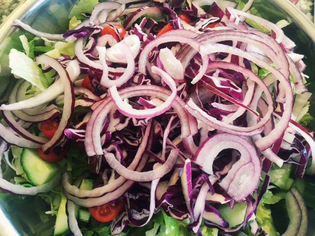 little gem fattoush salad - iloveorganicgirl