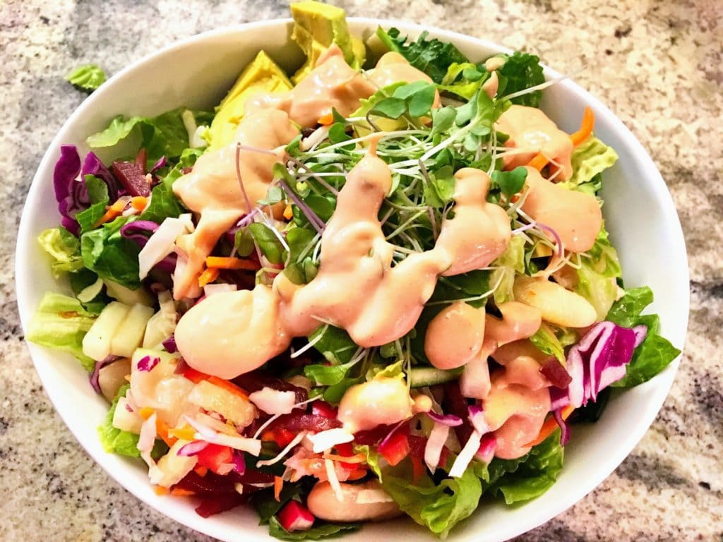 salad with vegan french dressing recipe