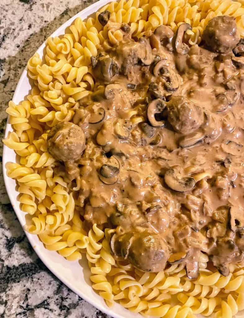 Vegan Mushroom Stroganoff