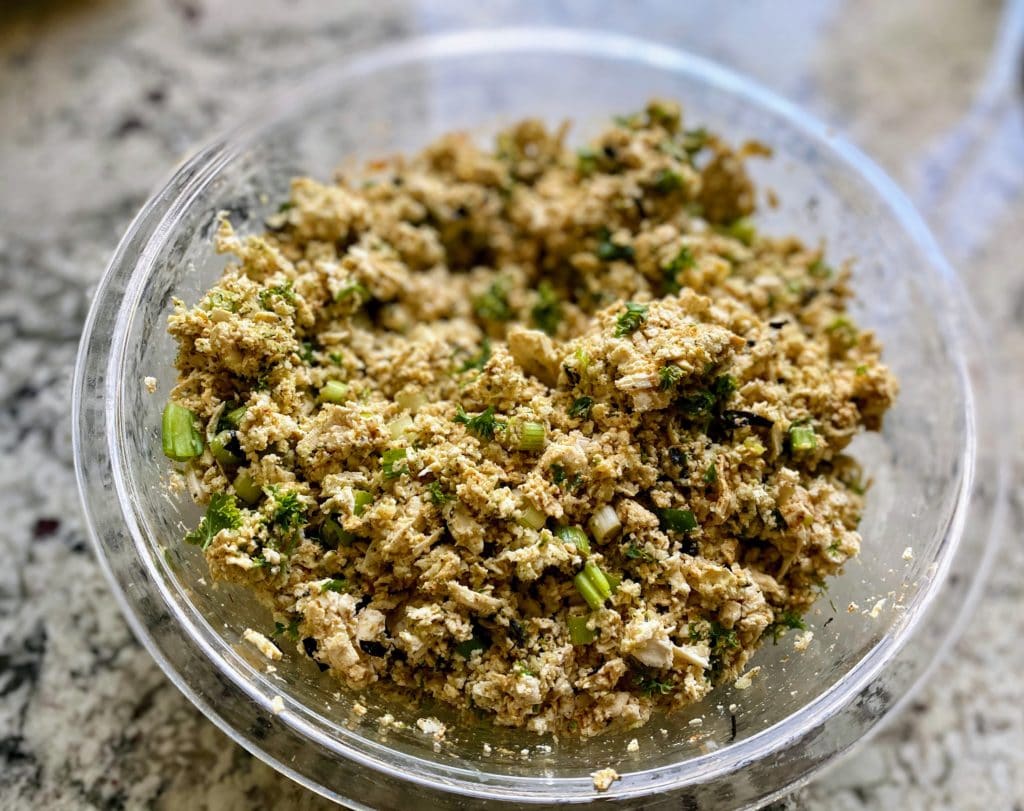 vegan crab cake mixture