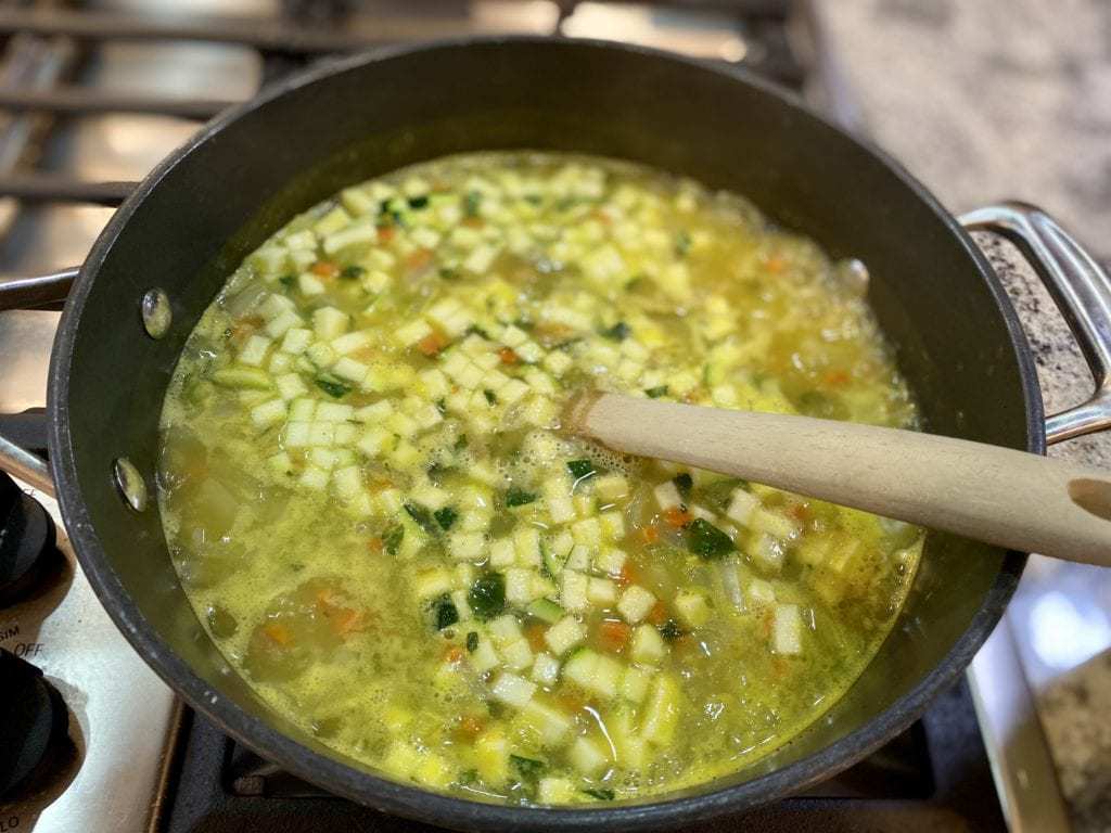 Add broth Italian Wedding Soup