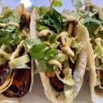 close up sweet potato tacos