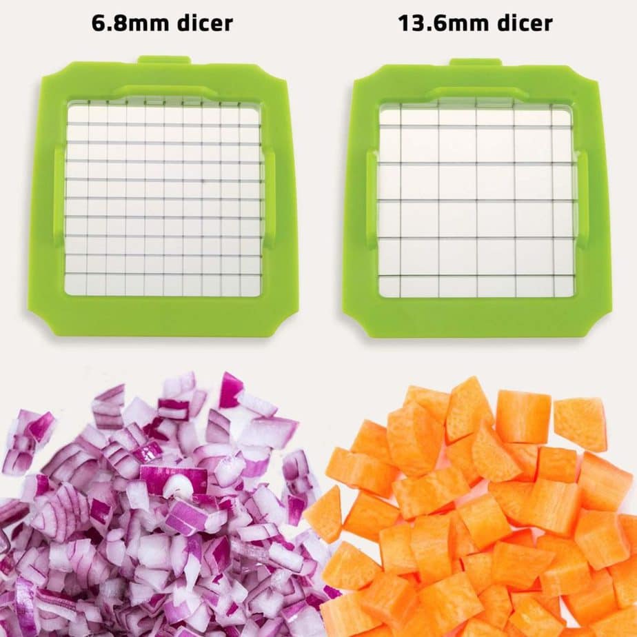 small and large chopping blade