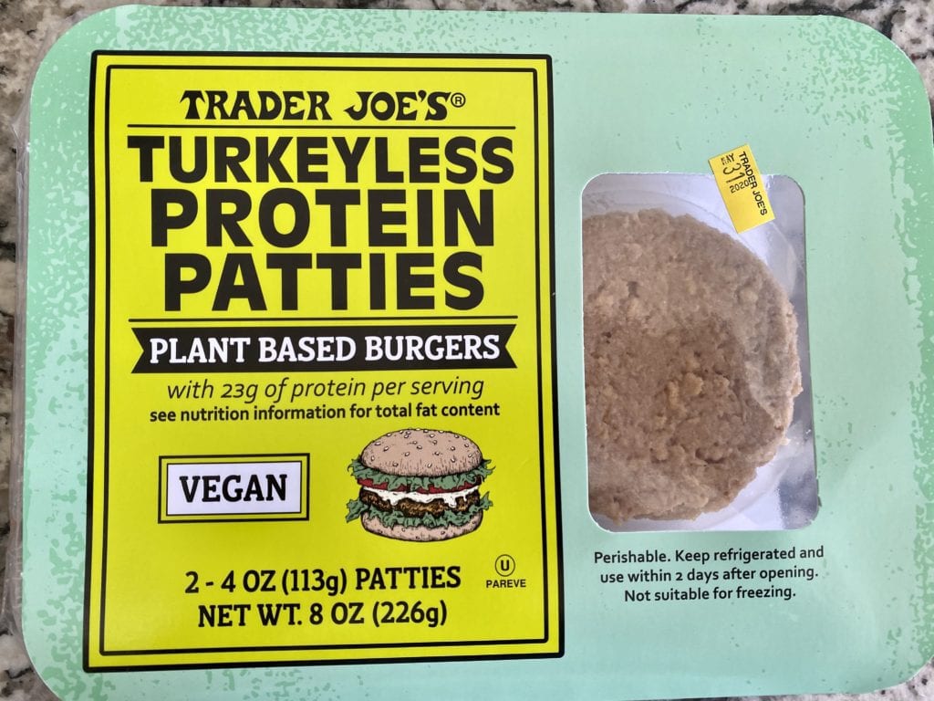 Trader Joe's Turkeyless Burger package