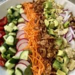 Vegan Cobb Salad Close up