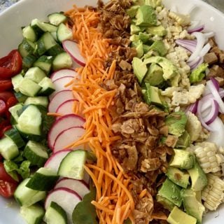 Vegan Cobb Salad Close up