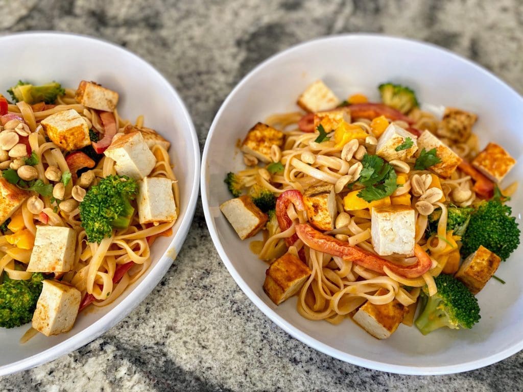 peanut noodle salad bowls