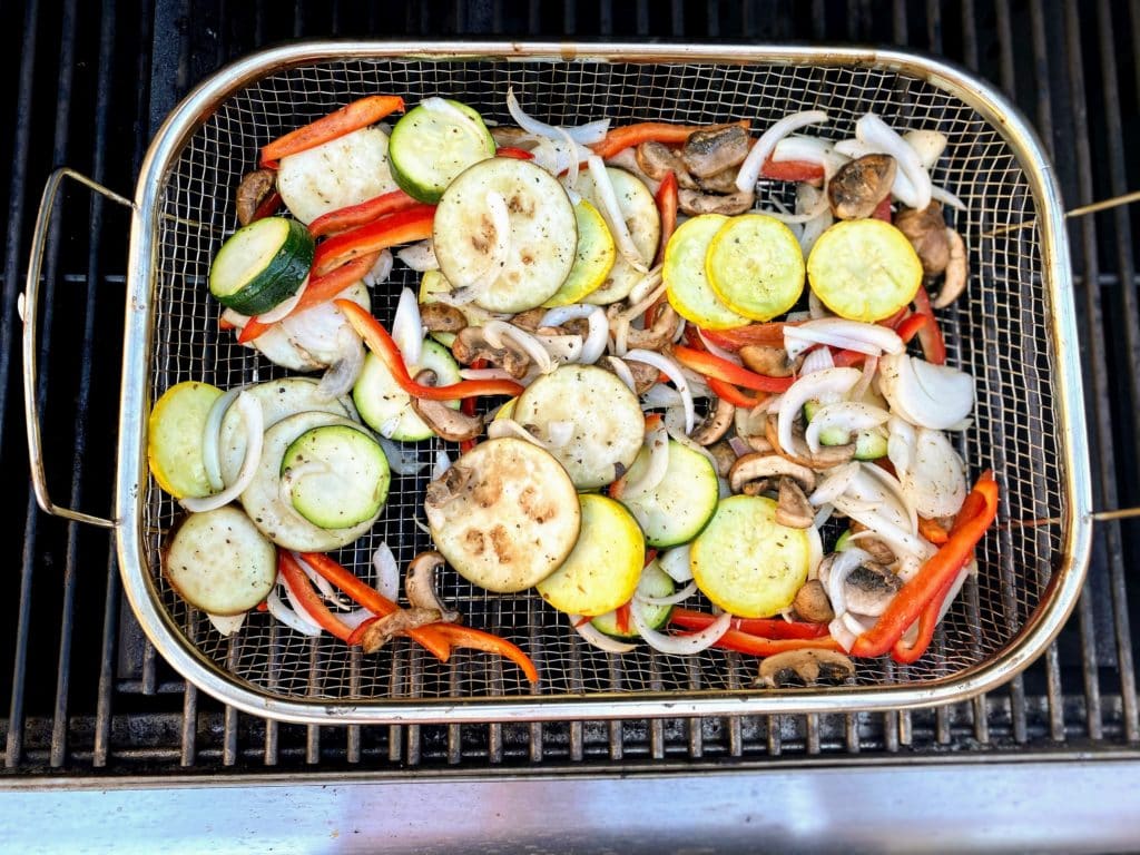 Grilling vegeatables for Italian Sandwiches