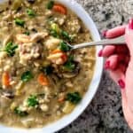 Wild Rice Soup with Mushrooms