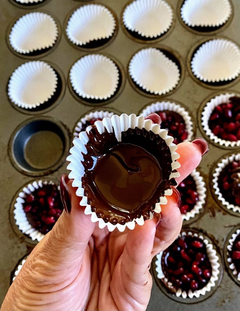 vegan chocolate pomegrante chocolates