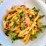 Chipotle pasta close up