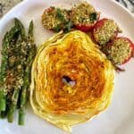 Roasting cabbage steaks