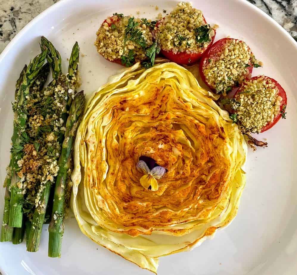 Cabbage Steaks Kathy's Vegan Kitchen