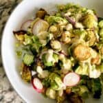 Dressed Brussel Sprout Caesar Salad