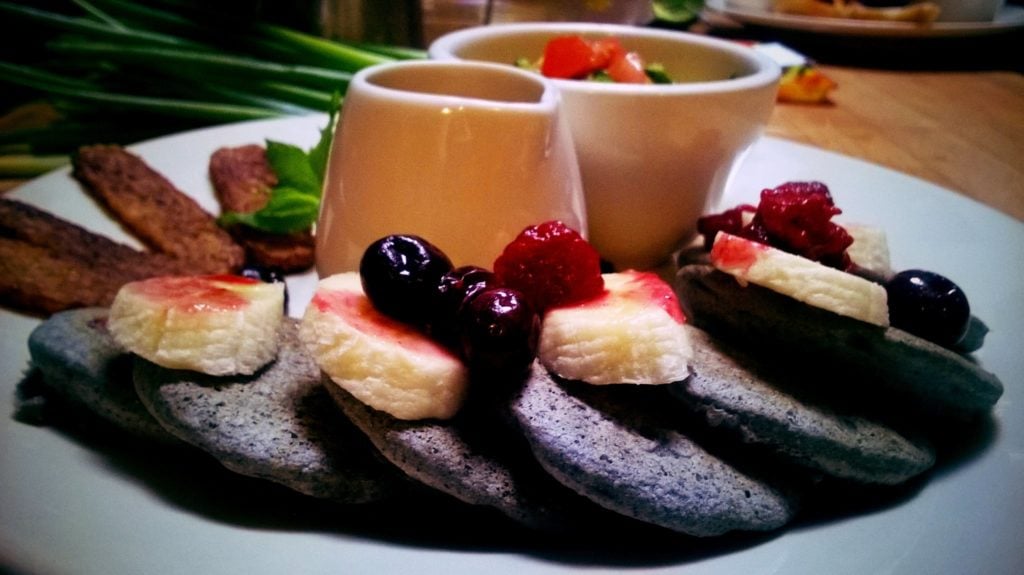 organic blue corncakes