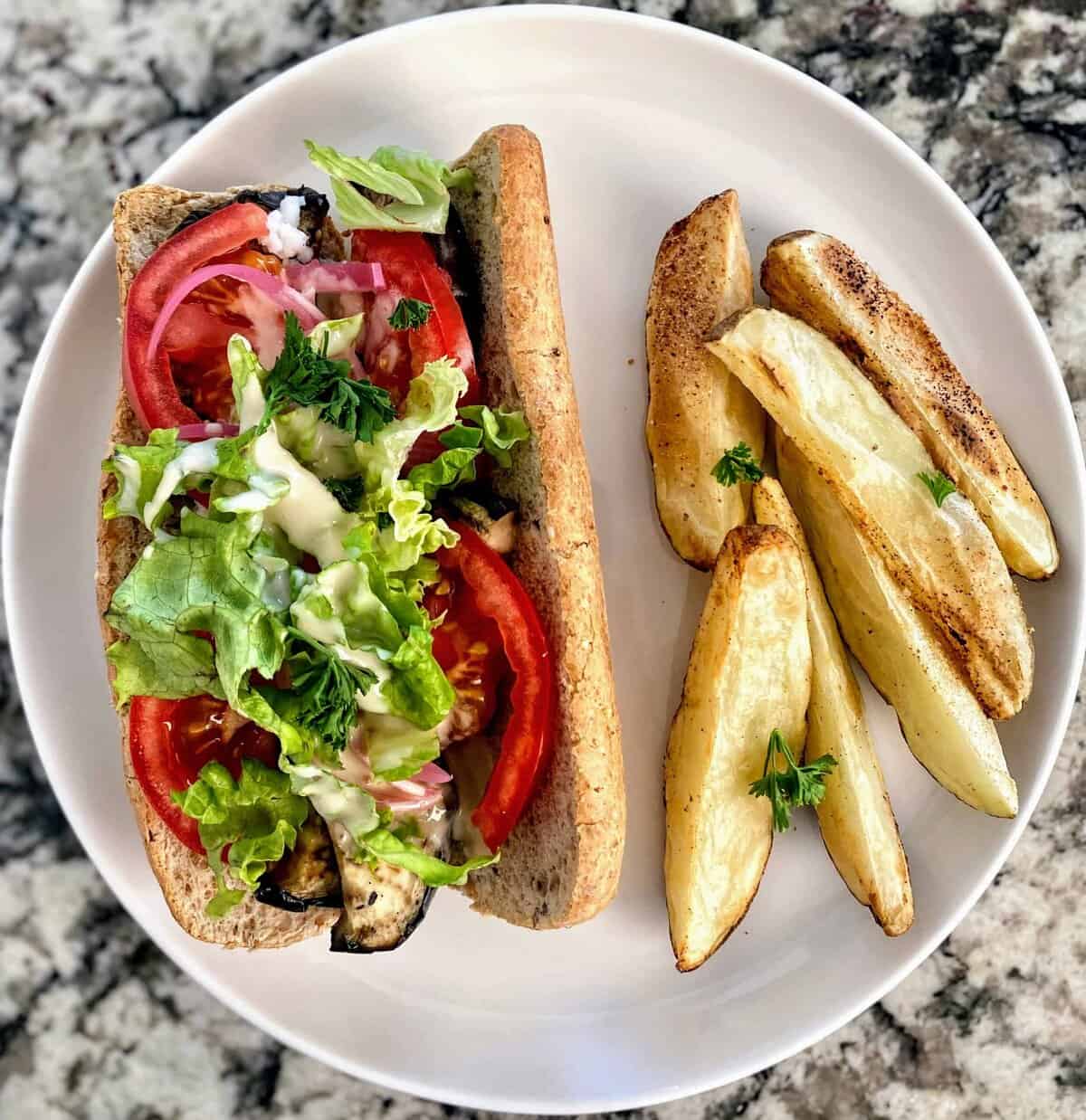 Grilled Eggplant Sandwich Recipe-image