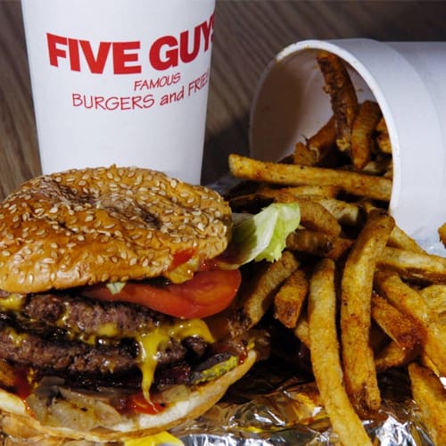 Five Guys Veggie Sandwich
