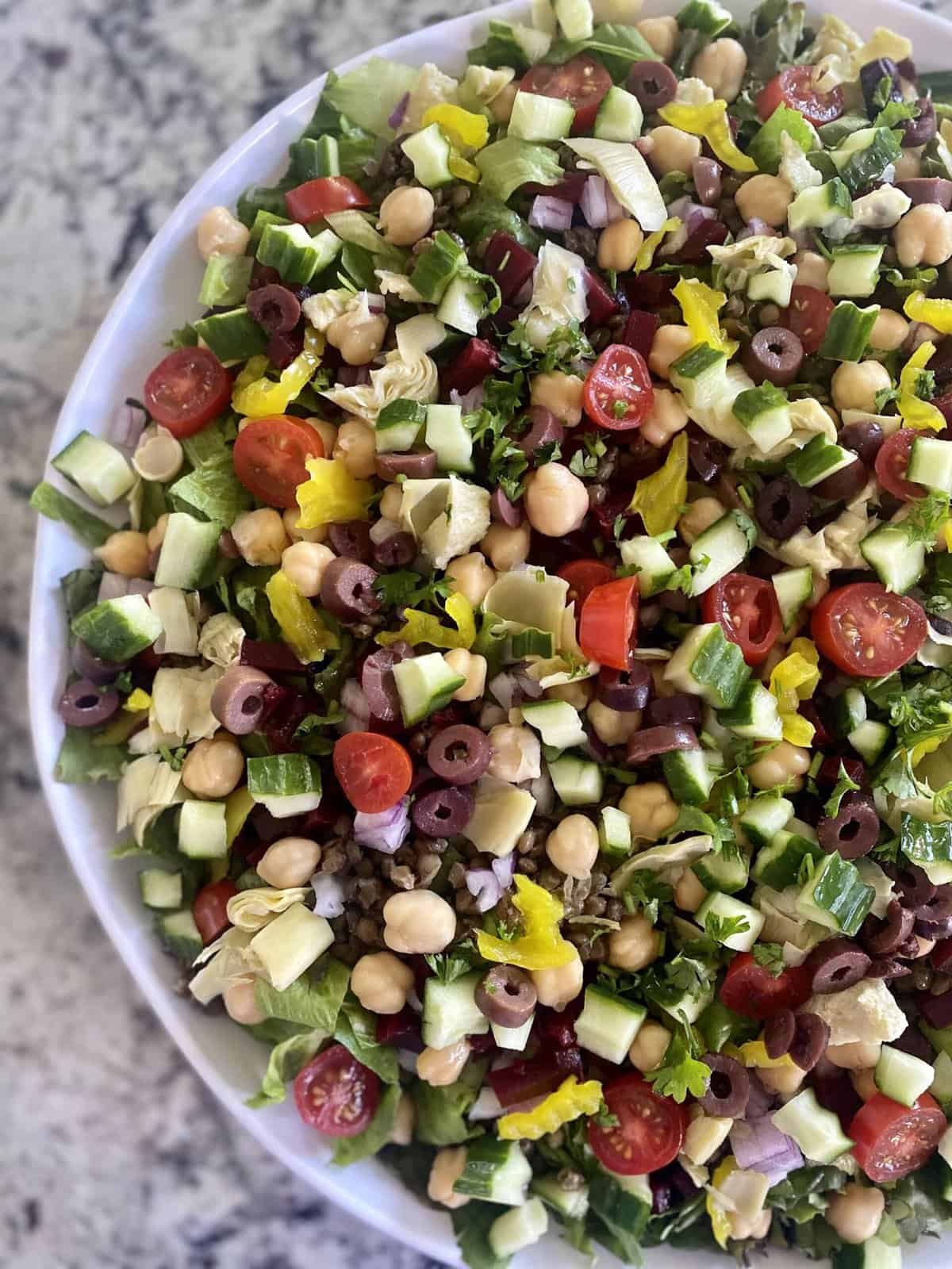Chopped Vegan Greek Salad Kathy's Vegan Kitchen
