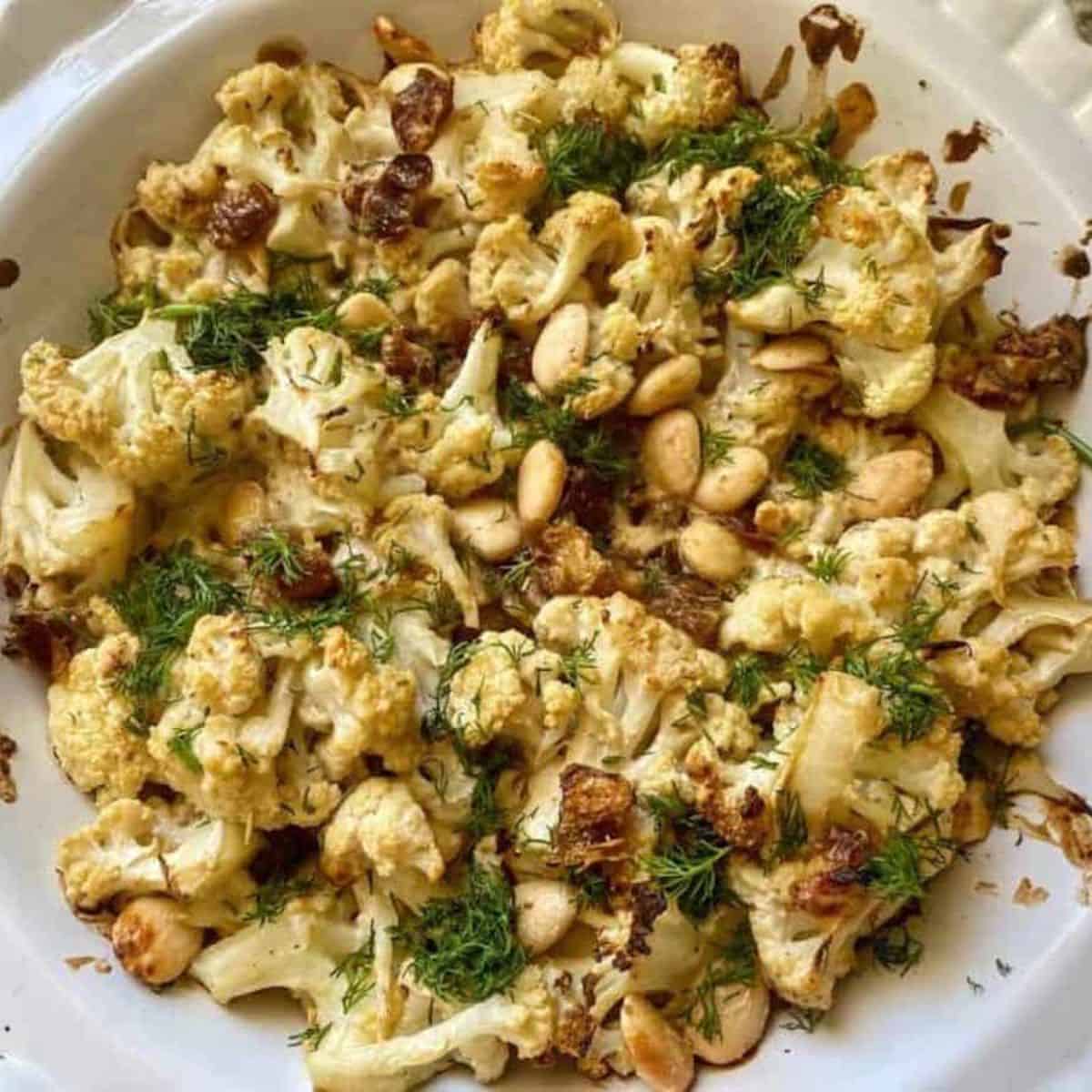 Tahini Roasted Cauliflower