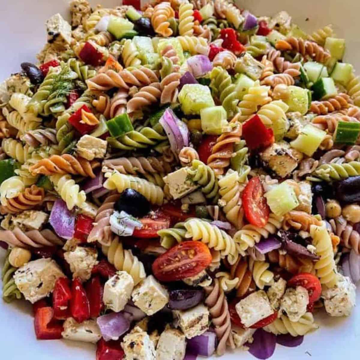 Vegan Greek Pasta Salad Kathy's Vegan Kitchen Karinokada