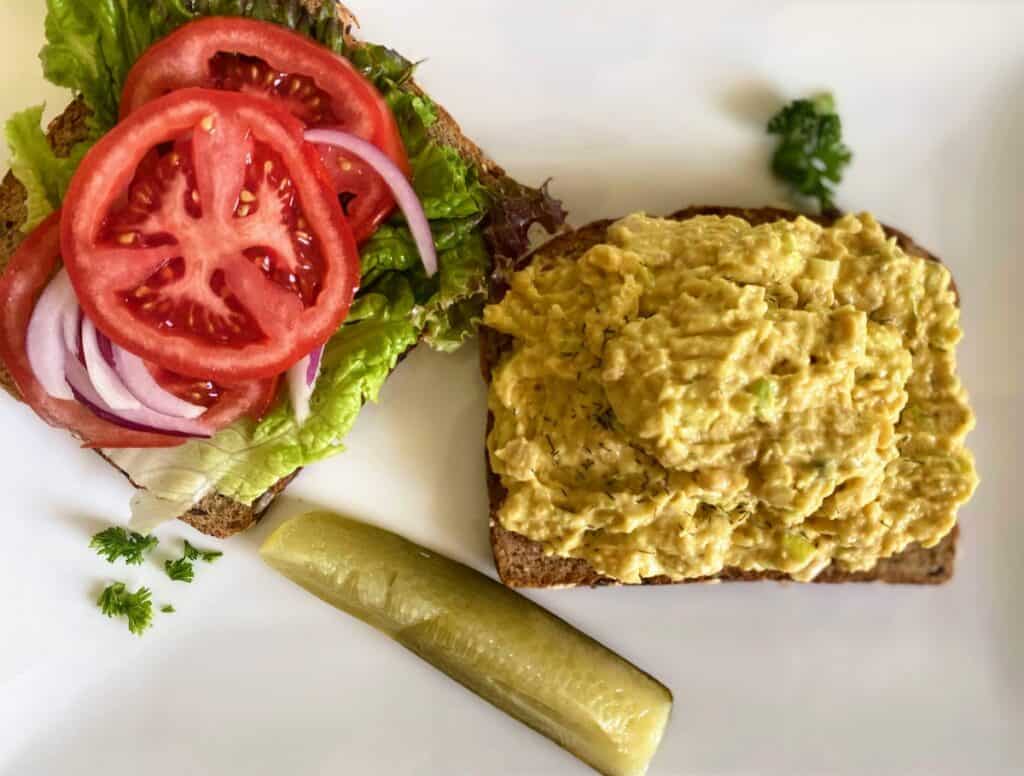 Chickpea Egg Salad Cathy's Vegan Kitchen Karinokada