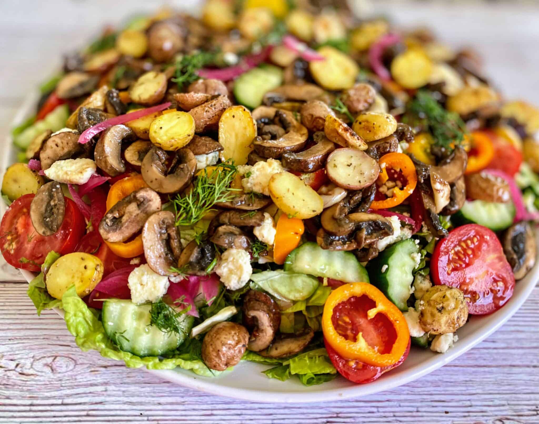 Mushroom Salad | Kathy's Vegan Kitchen