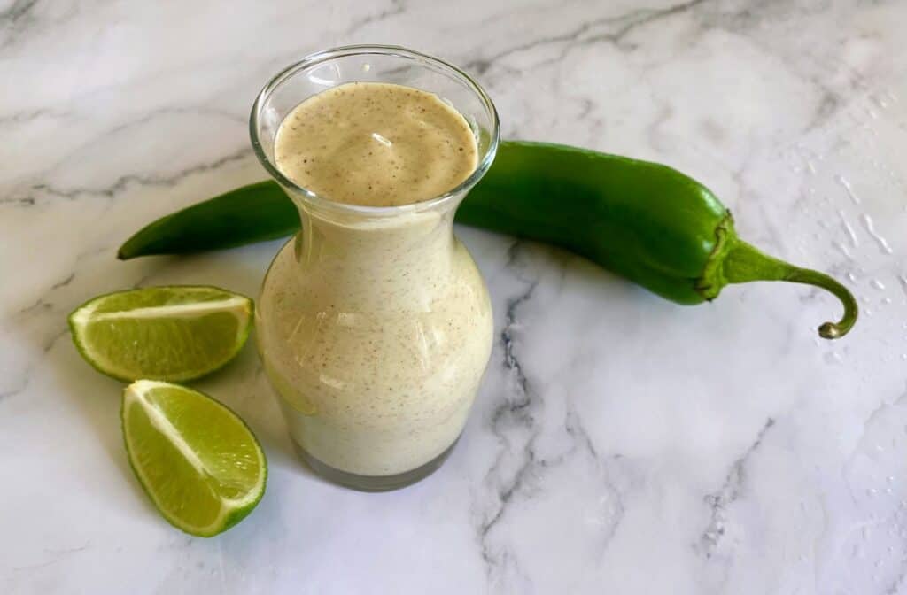 Creamy Green Chili Sauce Kathy's Vegan Kitchen