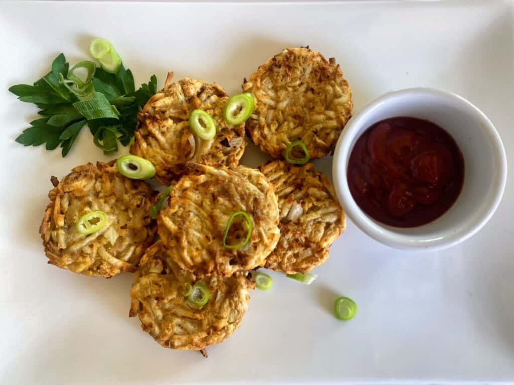 Easy Air Fryer Hash Brown Patties Kathy's Vegan Kitchen
