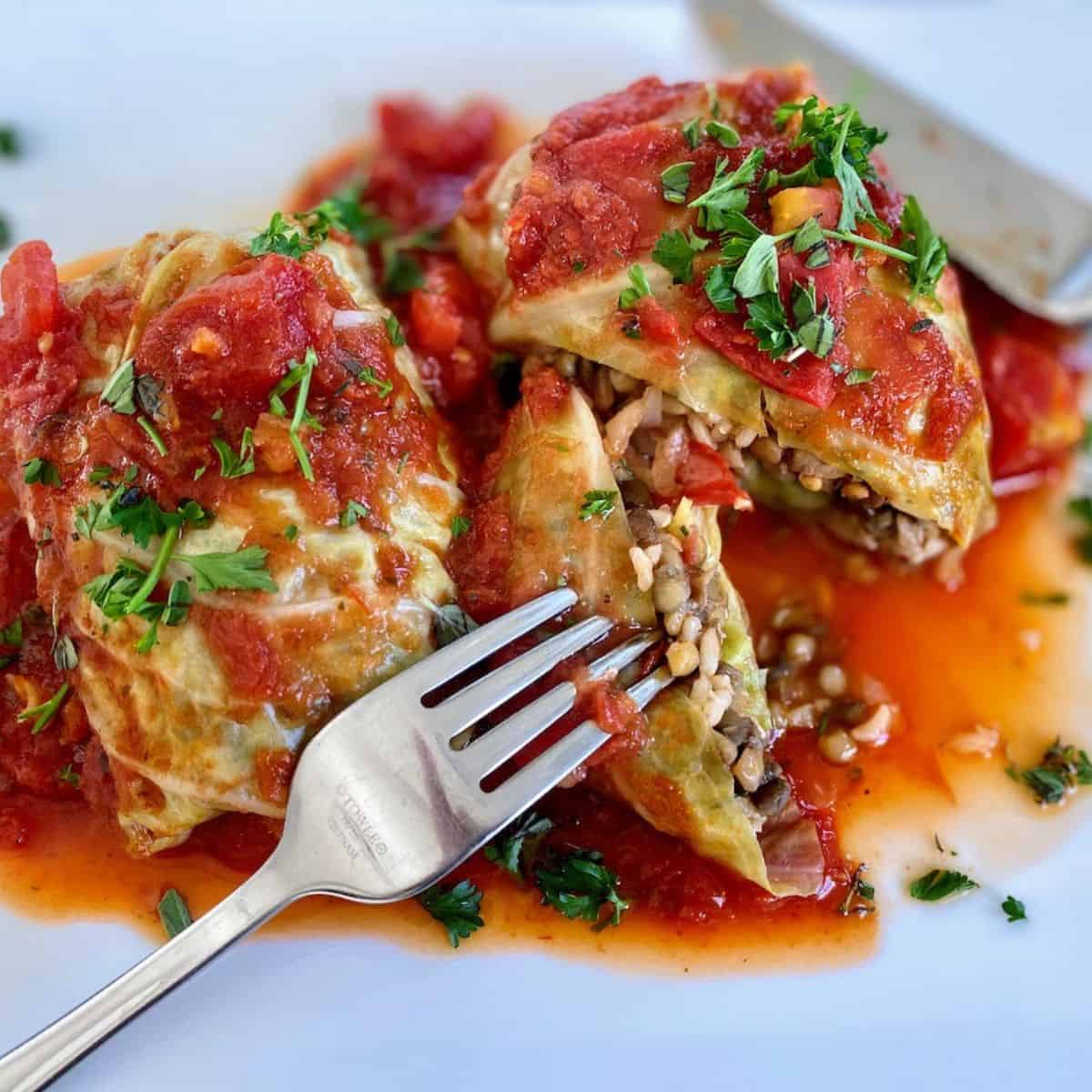 Vegan Cabbage Rolls Kathy's Vegan Kitchen