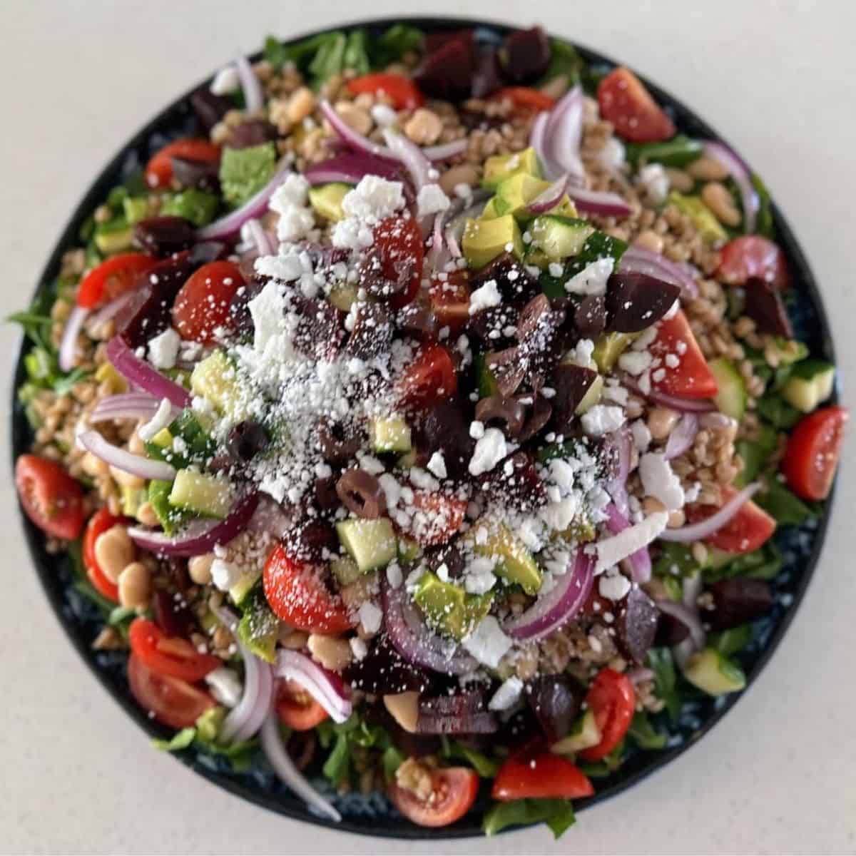 Arugula Farro Salad Kathy's Vegan Kitchen