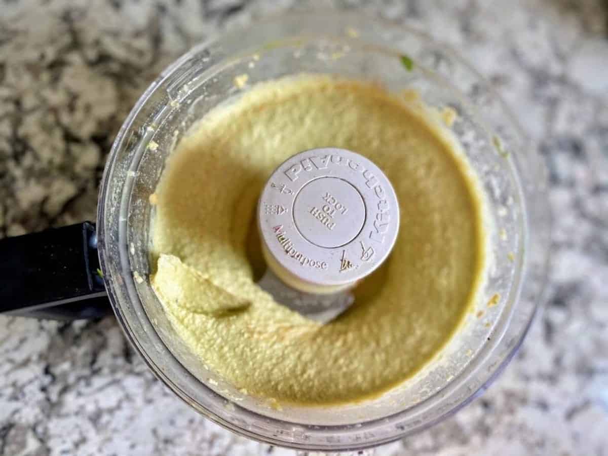 I blended the ingredients until creamy.