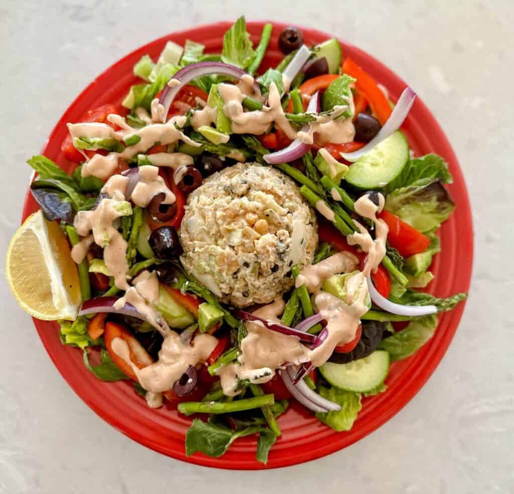 The Best Vegan Crab Louie Salad Kathy's Vegan Kitchen